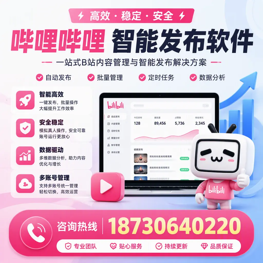 哔哩哔哩智能发布软件适用场景分析：在 绵阳 的最佳实践